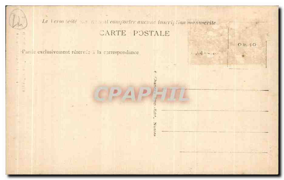 CPA Le Croisic (Loire inf) Sur la Grande Cote Les Aiguilles — Rückseite