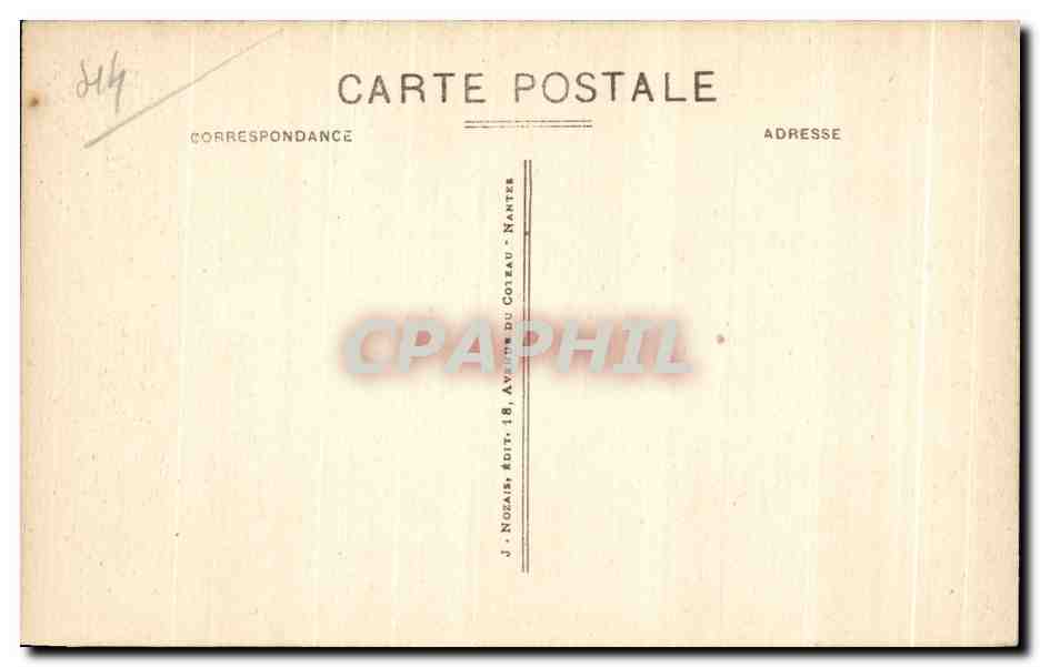 CPA Le Croisic Loire Inf Mssif des rochers du Grand Autel — Rückseite