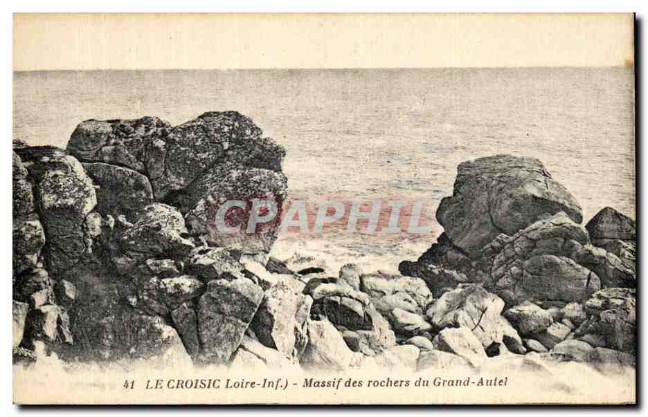 CPA Le Croisic Loire Inf Mssif des rochers du Grand Autel