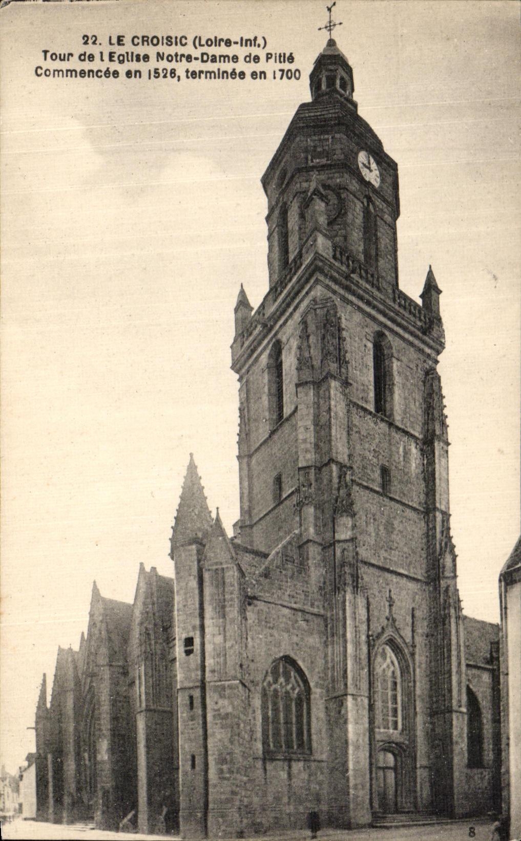 CPA Le Croisic (Loire Inf) Tour de I Eglise Nore Dame de Pitie