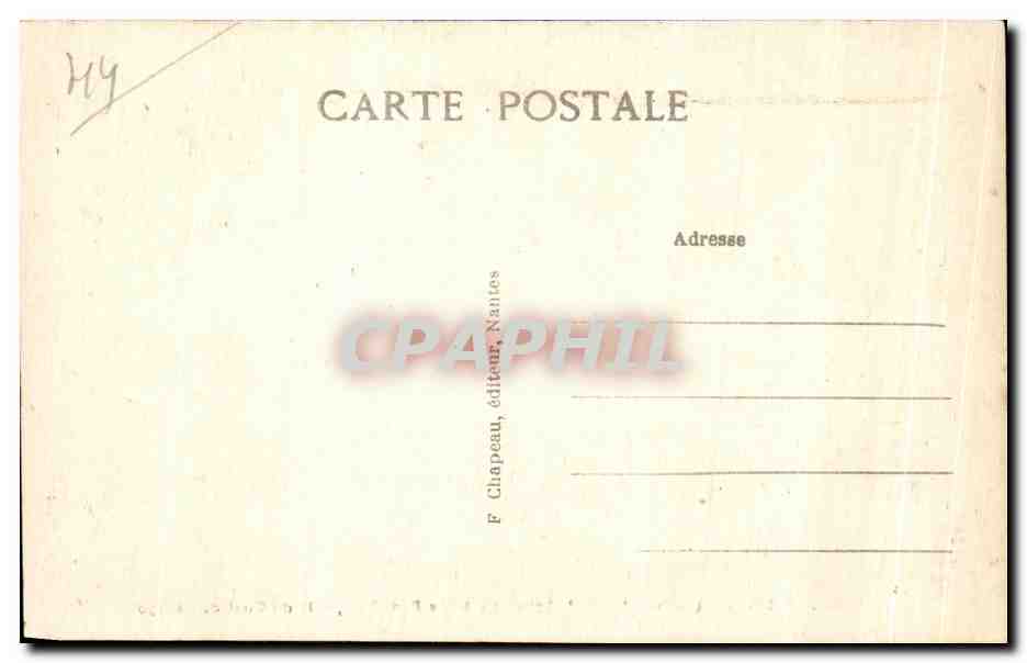 CPA Le Croisic (Loire Inf) L Hopital Marin de pen Bron  — Rückseite
