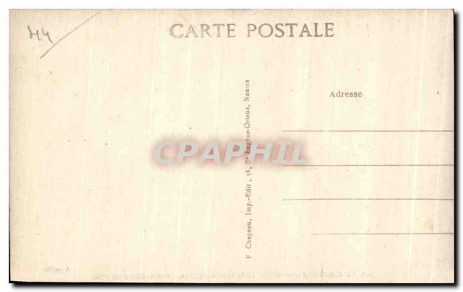 CPA Le Croisic (Loire Inf) Interleur de I Eglles Notre Dame de Pitie Christ — Rückseite