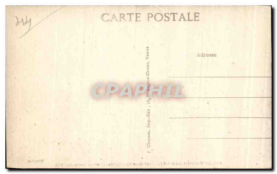 CPA Le Croisic (Loire Inf) Interleur de I Eglles Notre Dame de Pitie Christ — Rückseite
