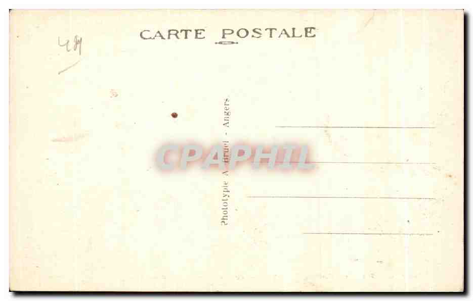 CPA Le Croisic (Loire Inf) Effet de Vagues Sur la Grande Cote — Rückseite