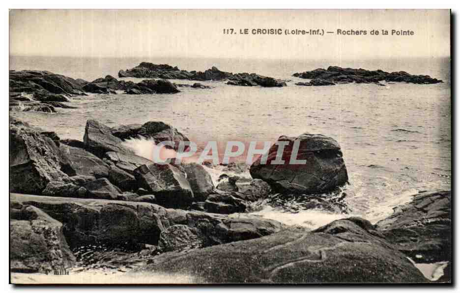 CPA Le Croisic (Loire inf) Rochers de la Pointe