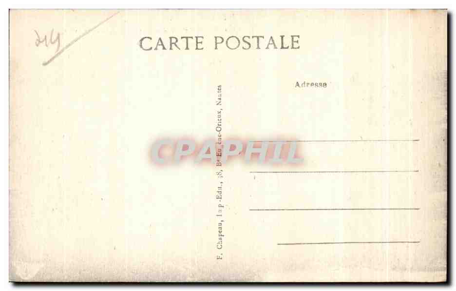 CPA Le Croisic (Loire inf) Rochers de la Pointe — Rückseite