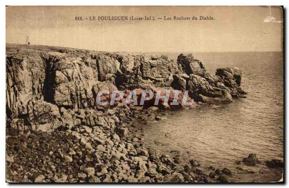 CPA Le Pouliguen (Loire Inf) Les Rochers du Diable