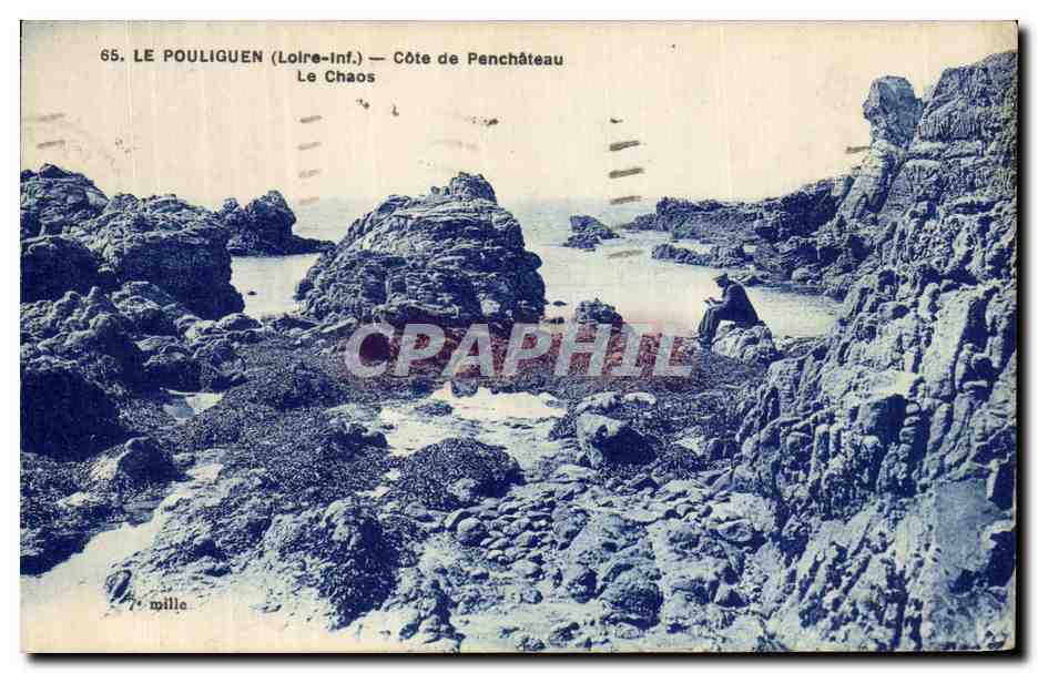 CPA Le Pouliguen (Loire Inf) Cote de Penchateau Le Chaos