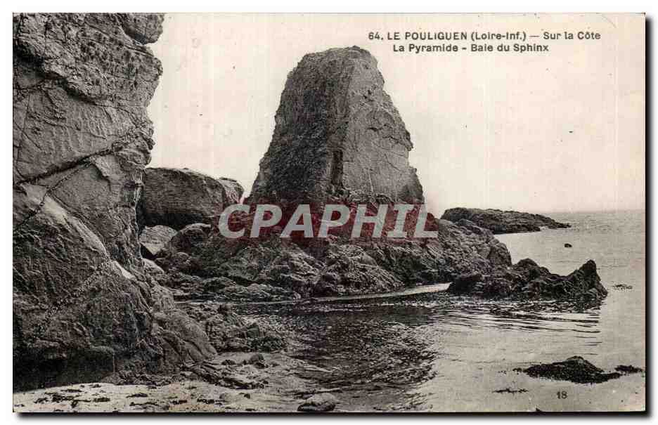 CPA Le Pouliguen (Loire Inf) Sur la Cote La Pyramide Bale du Sphinx
