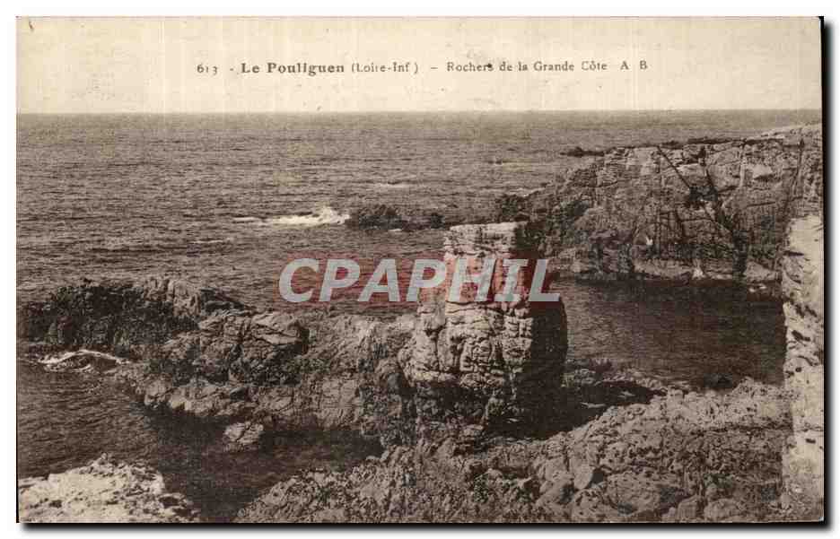 CPA Le Pouliguen (Loire Inf) Rochers de la Grande Cote