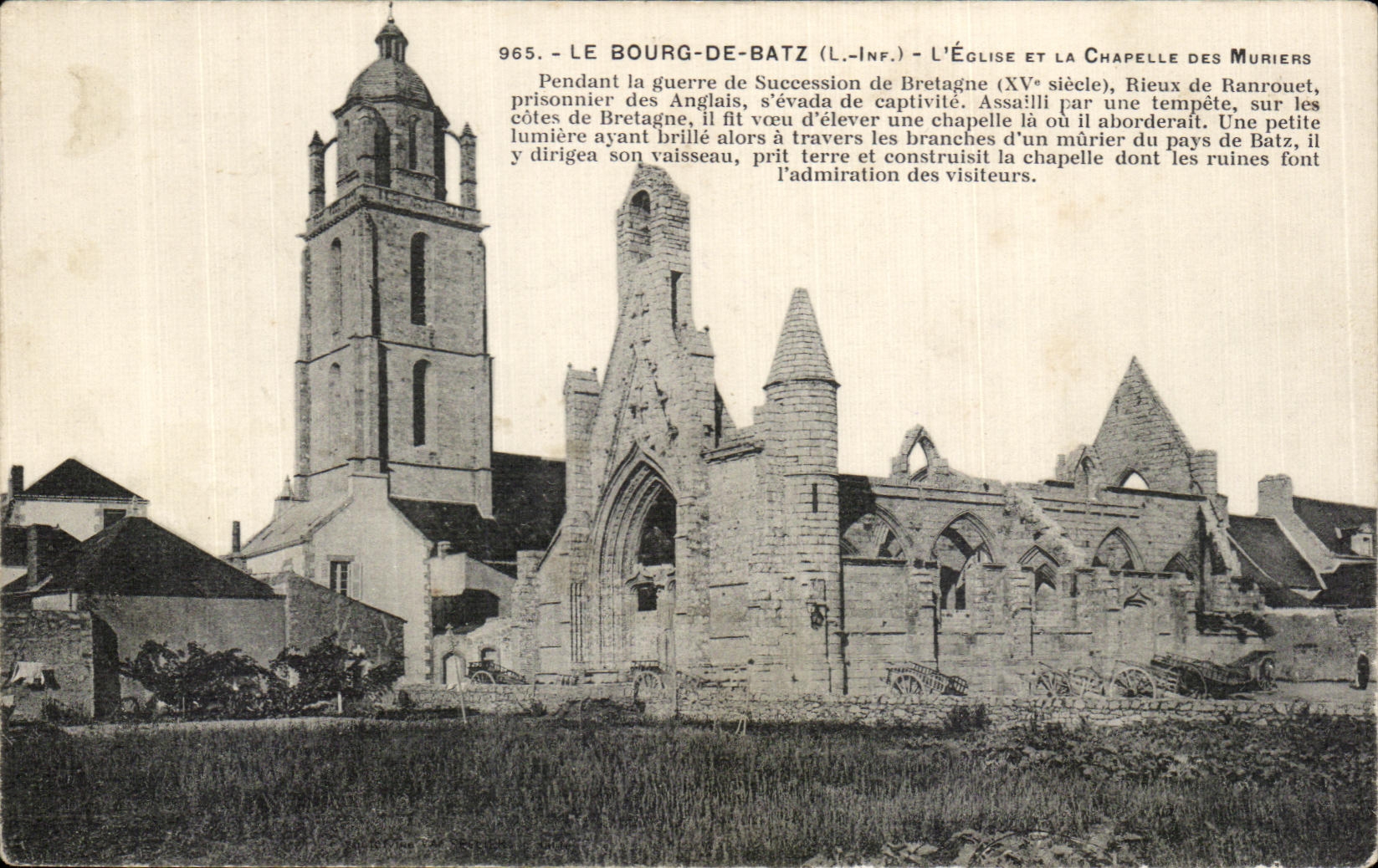 CPA Le Bourg De Batz L Eglise La Chapelle des Muriers