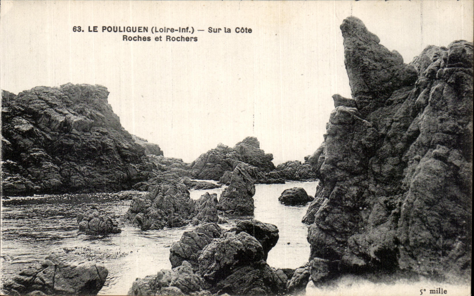 CPA Le Pouliguen (Loire Inf) Sur la Cote Roches