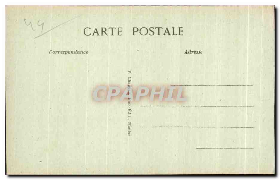 CPA Le Pouliguen (Loire Inf) Sur la Cote Roches — Verso
