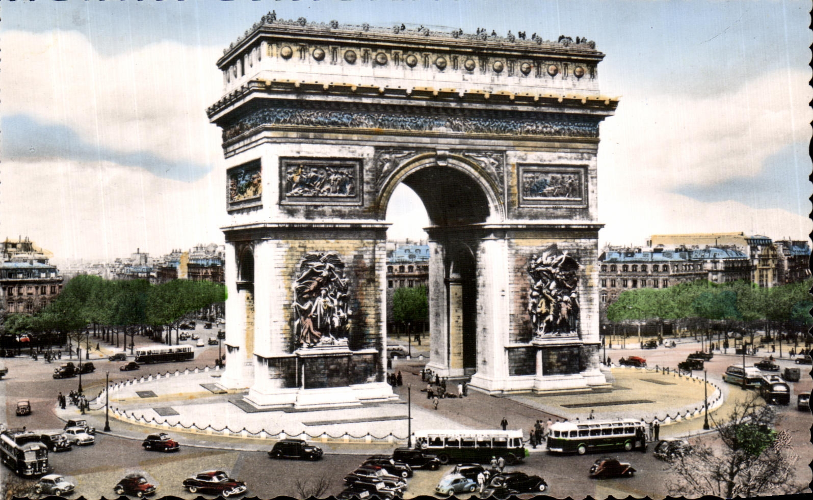 CPA Paris l arc de triomphe de I Etoile