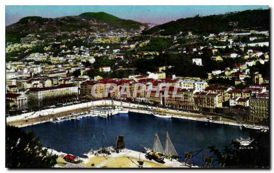 CPA Nice La Port et la Mont Boron