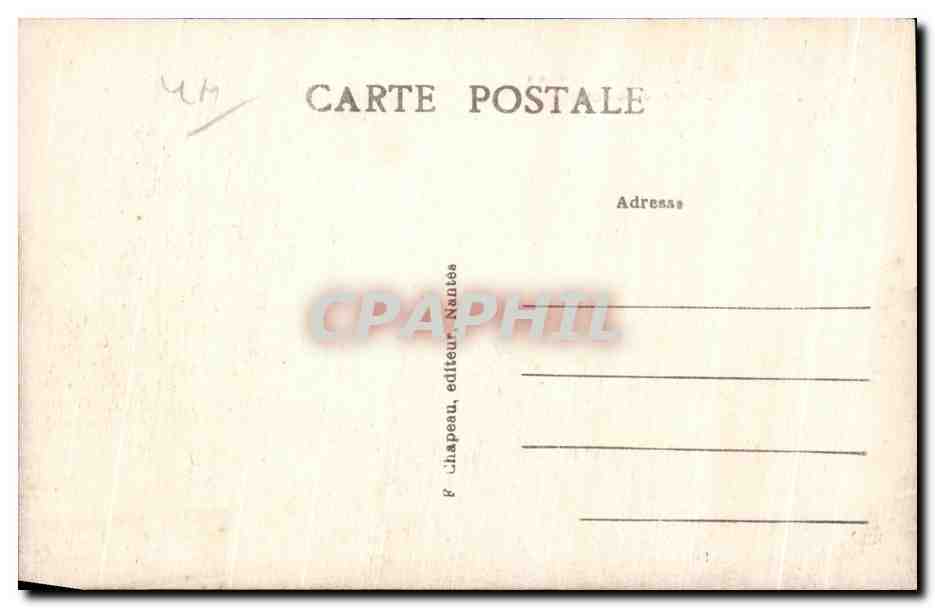 CPA Nantes Musee Dobree Manoir de la Touche Siege de la societe archeologique — Verso