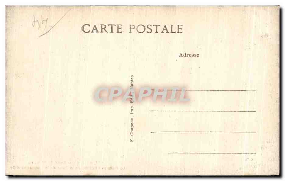CPA Nantes Cour du Chateau Le Pulis et I Entree de la Tour — Rückseite