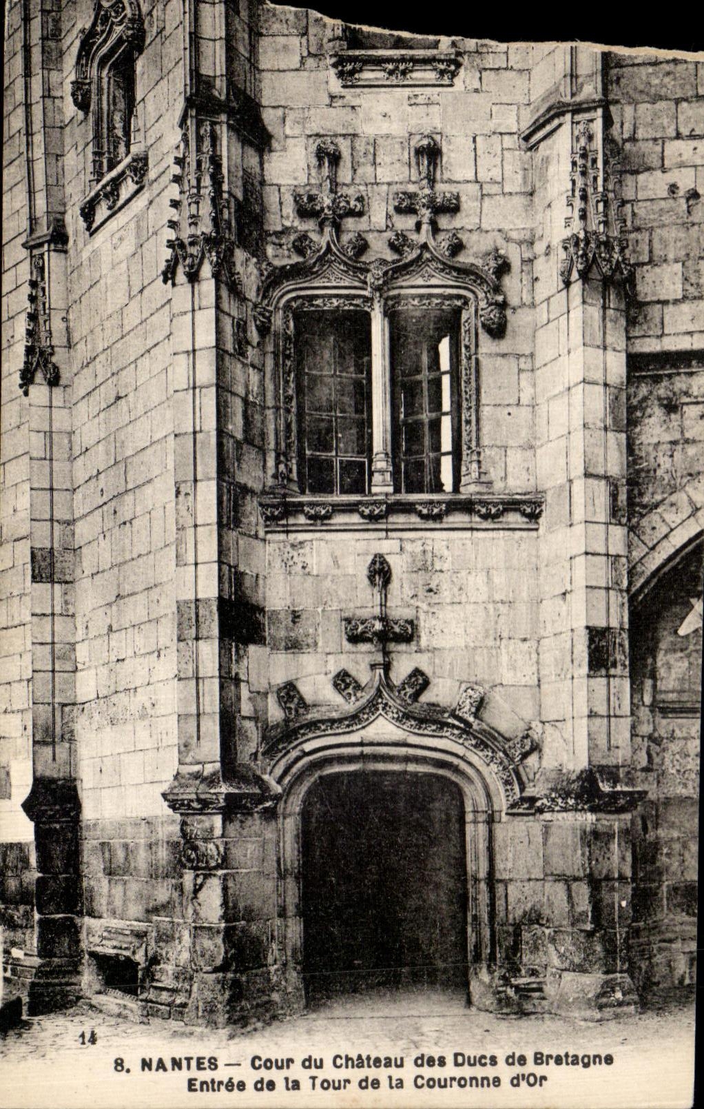 NANTES — Entrata della Torre della Corona d'Or — Castello dei Duchi di Bretagna