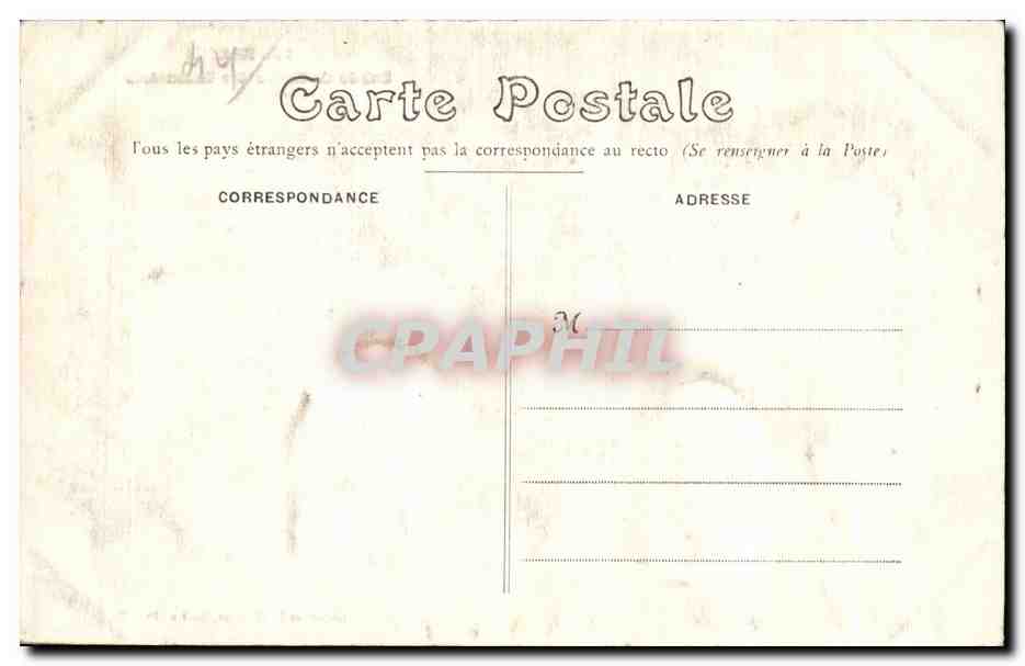 CPA Nantes Entree du Musee des Beaux Arts — Verso