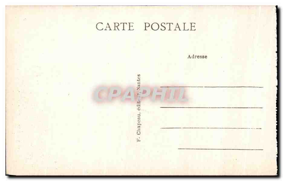 CPA Nantes Cour du Chateau des Ducs de Bretagne Le Pults de la Couronne d Or XV e siecle — Verso