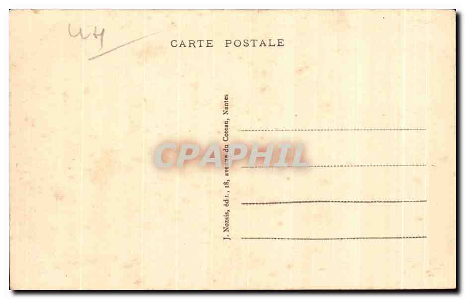 CPA Nantes L Entree du Chateau de la Duchesse Anne — Verso