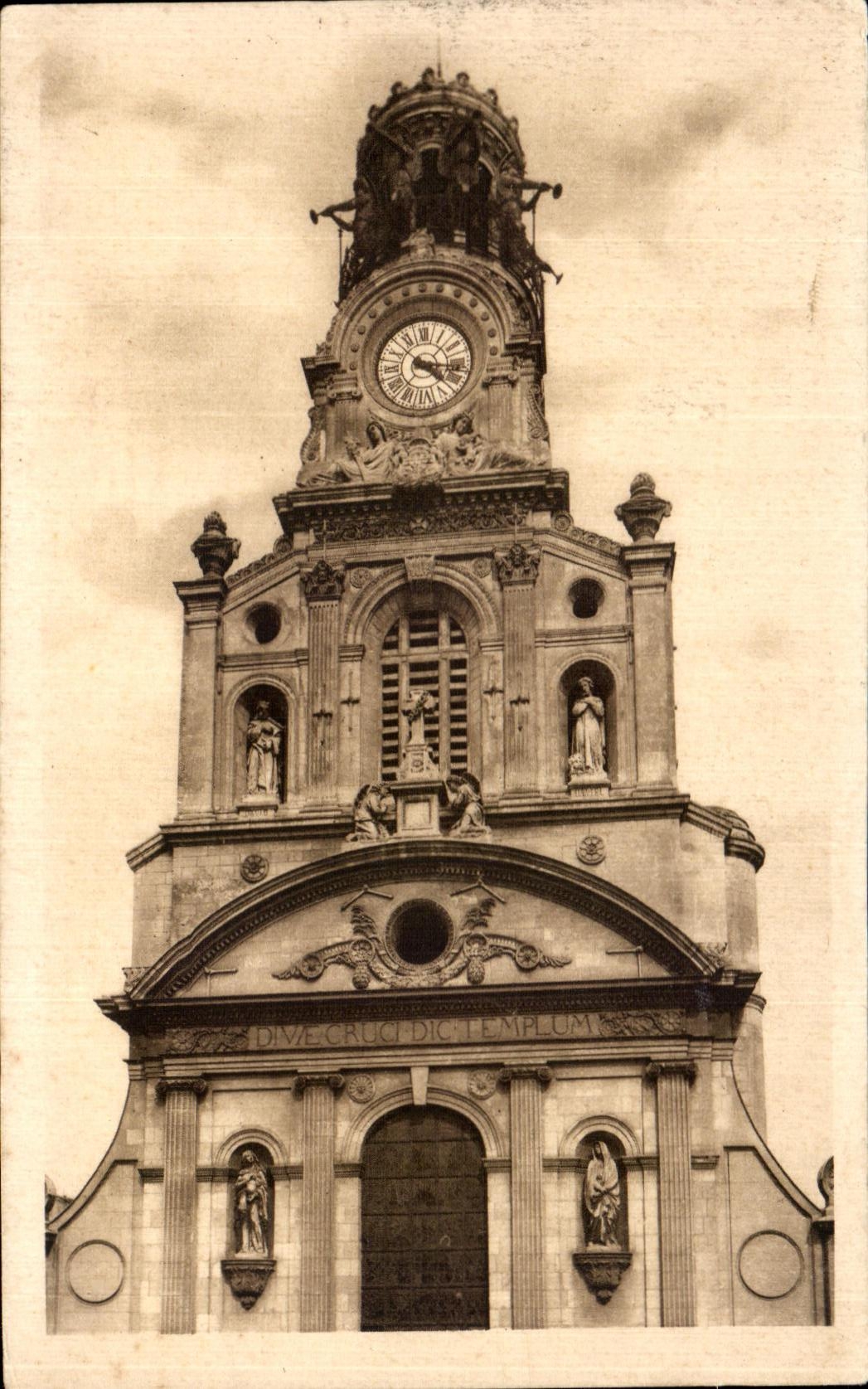 CPA Nantes Eglise Sainte Croix Le beffroi