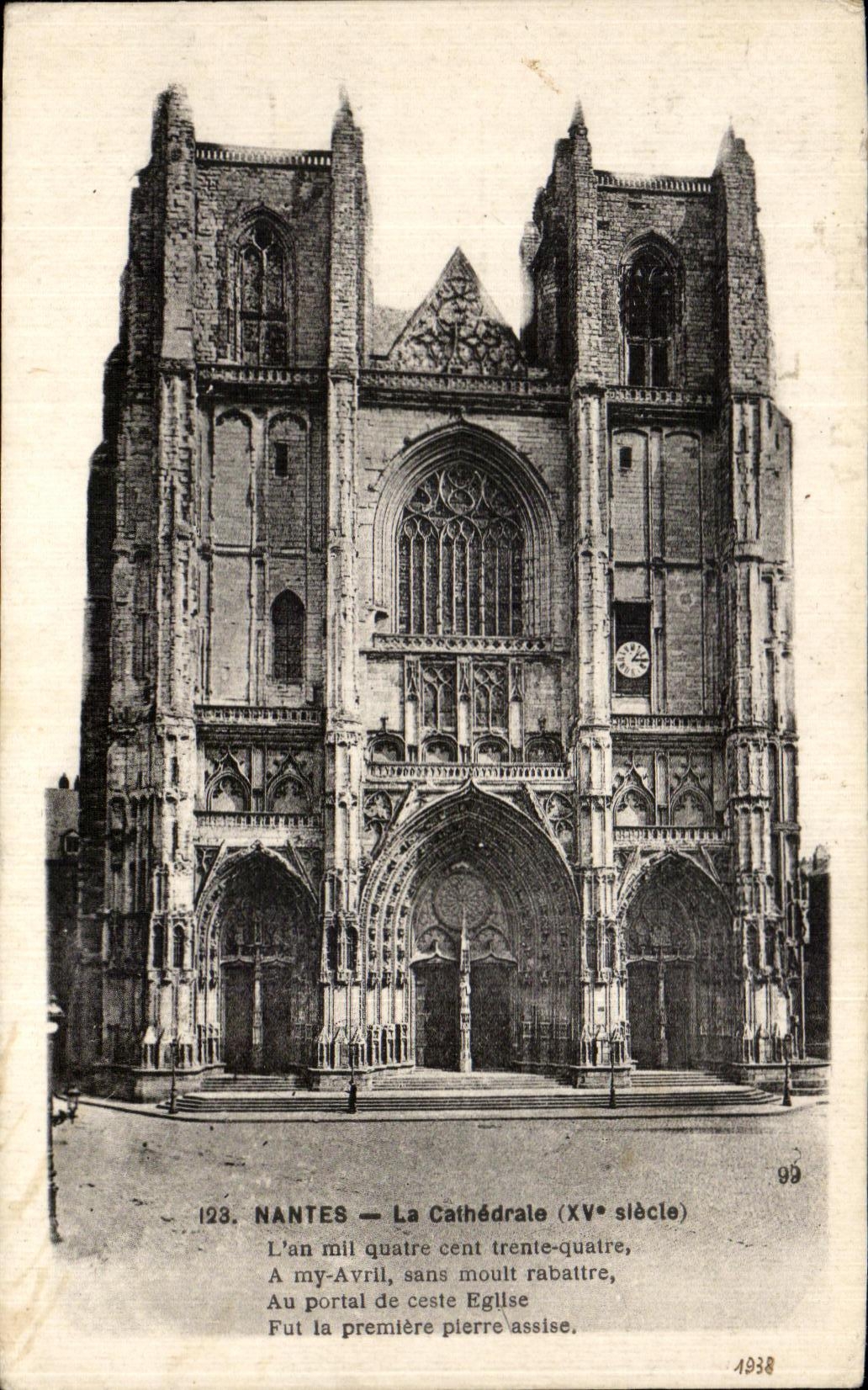 CPA Nantes La Cathedrale (XV e siecle)