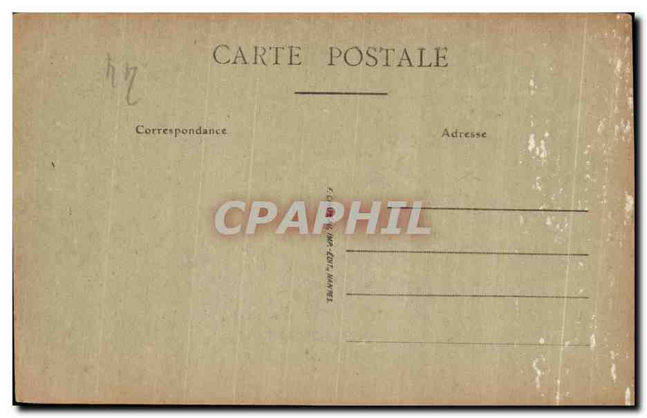 Portique de l'Hôtel de Ville — Nantes — éditeur S. Caille, n° 247 — Verso