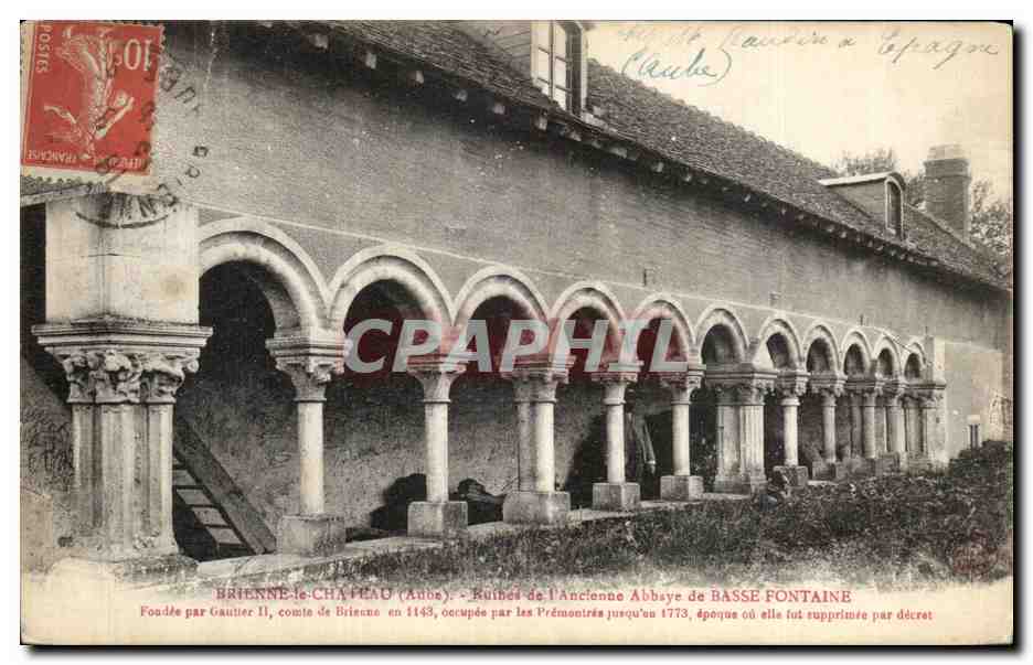 Brienne-le-Château (Aube) - Ruines de l'Ancienne Abbaye de Basse Fontaine