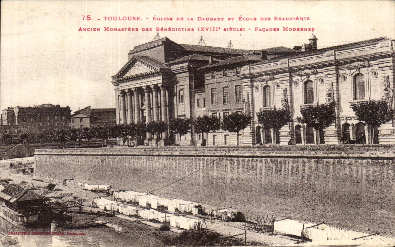 CPA Toulouse Eglise de la Daurade et Ecole des Beaux Arts