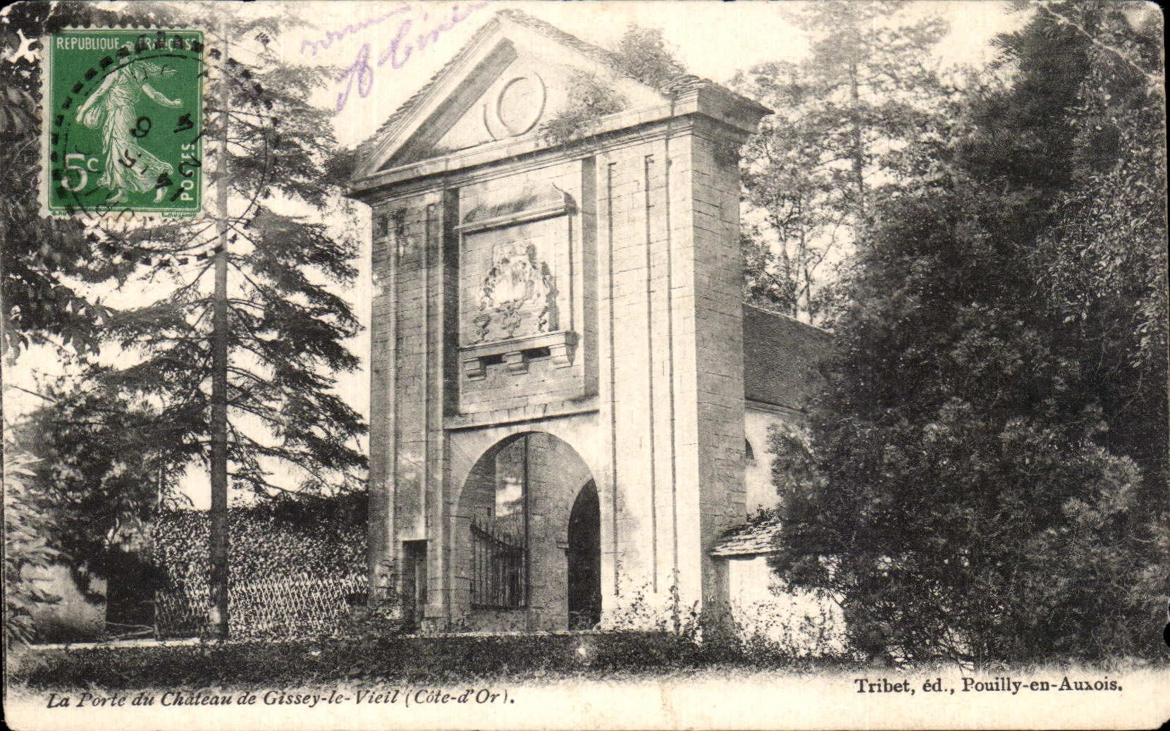 CPA La Porte des Chateau de Gissey Le Viell 