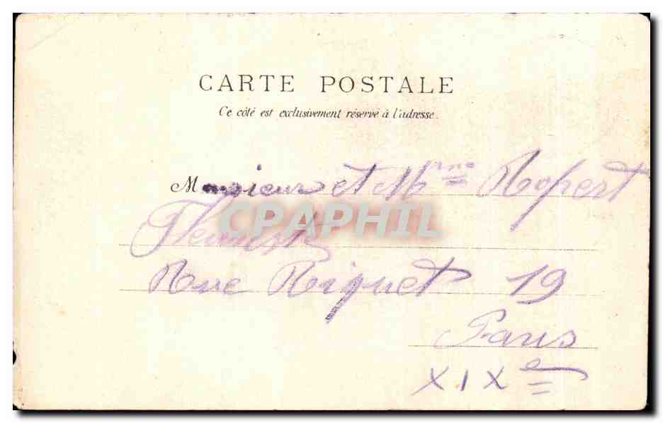 CPA La Porte des Chateau de Gissey Le Viell  — Rückseite