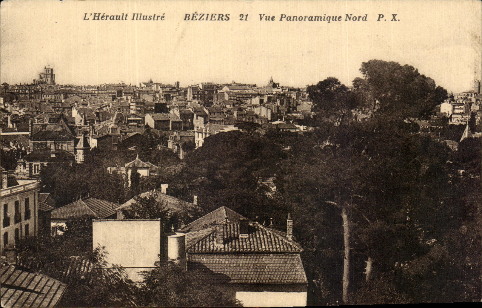 CPA L Herault Illustre Beziers Vue Panoramique Nord