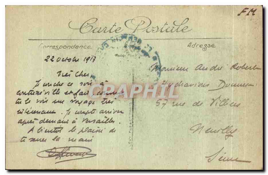 CPA Contrexeville Vue du Parc — Rückseite
