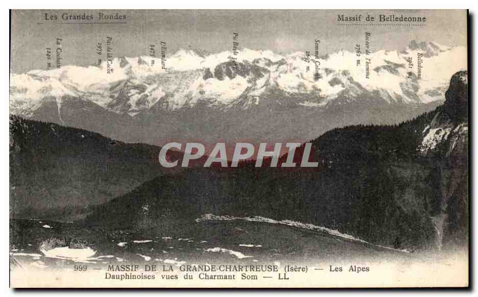 Massif de la Grande-Chartreuse (Isère) — Les Alpes — vues du Charmant Som — LL