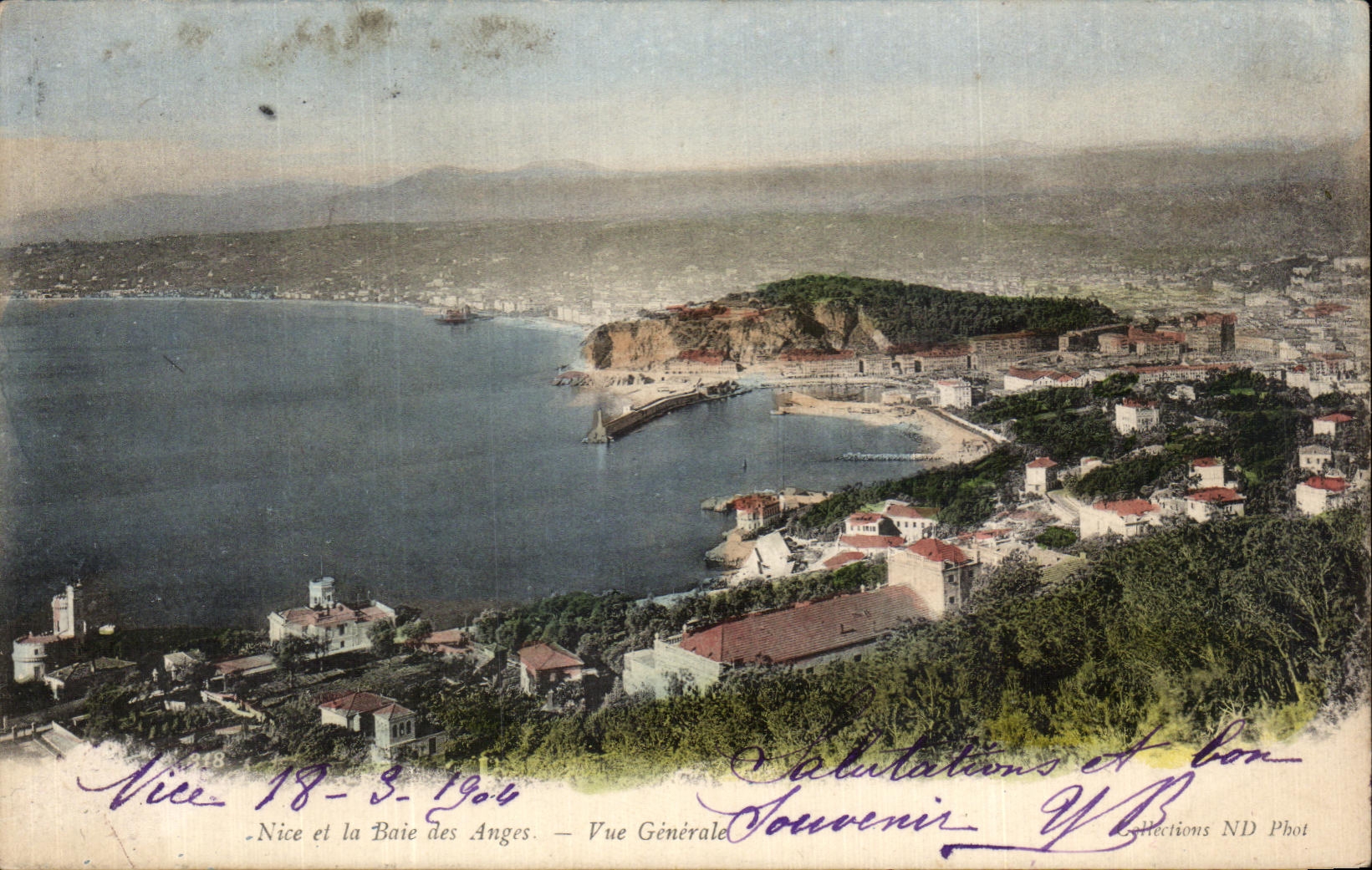 CPA Nice et la baie des Anges Vue generale