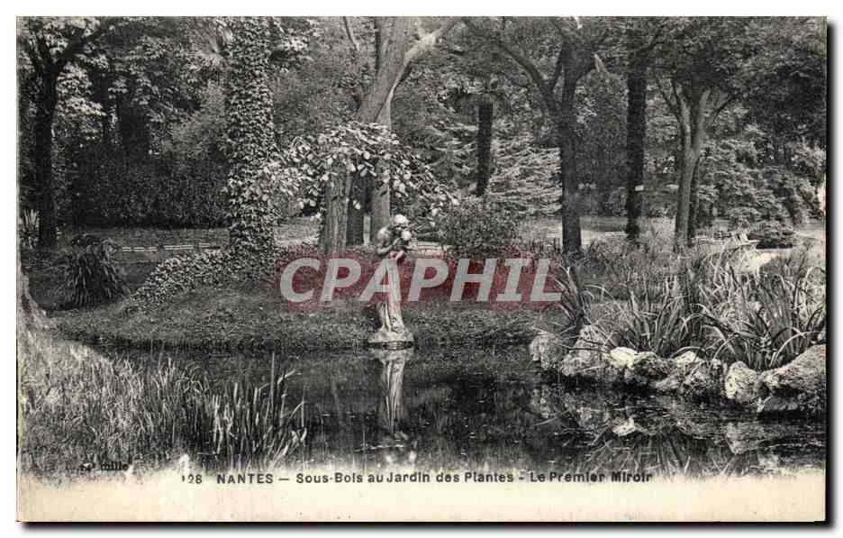 CPA Nantes Sous Bols au Jardin des Plantes Le Premier Miroir
