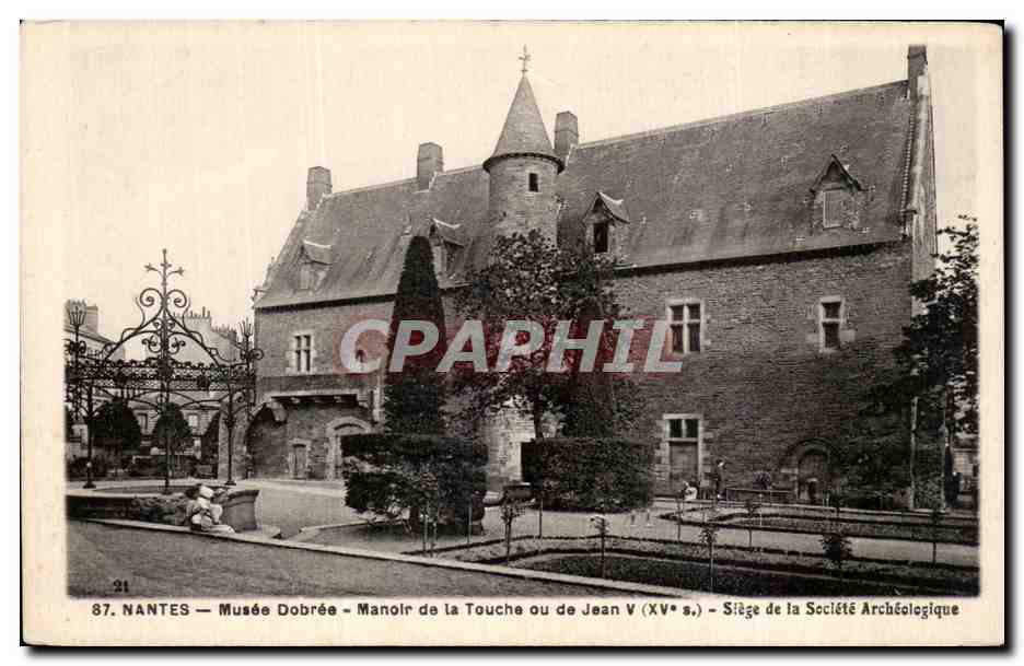 CPA Nantes Musee Dobree Manoir de la Touche ou de Jean V