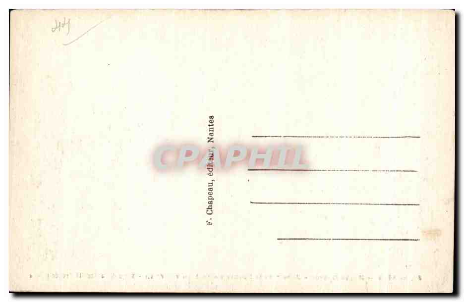 CPA Nantes Musee Dobree Manoir de la Touche ou de Jean V — Verso