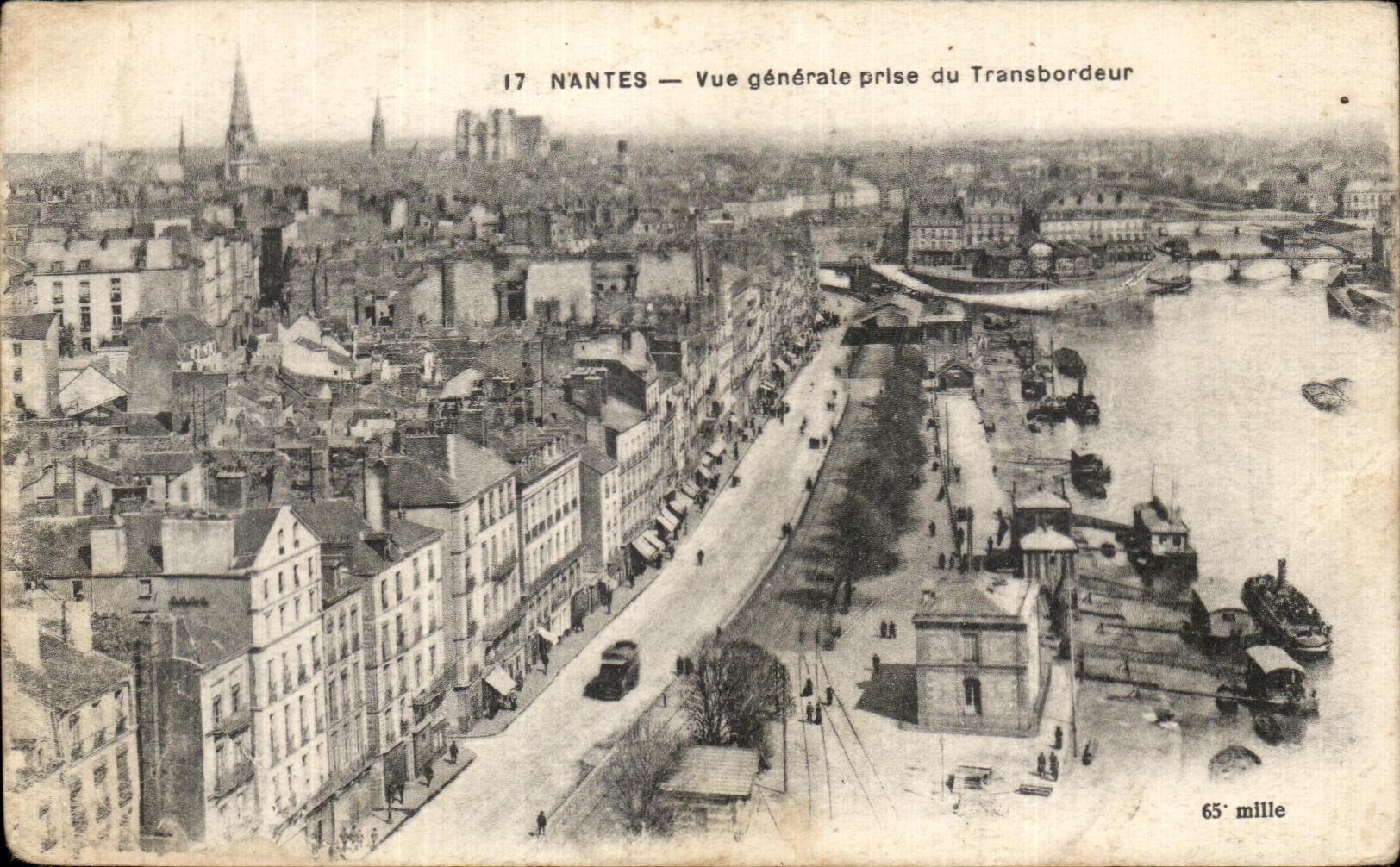 CPA Nantes Vue generale Prise du Transbordeur