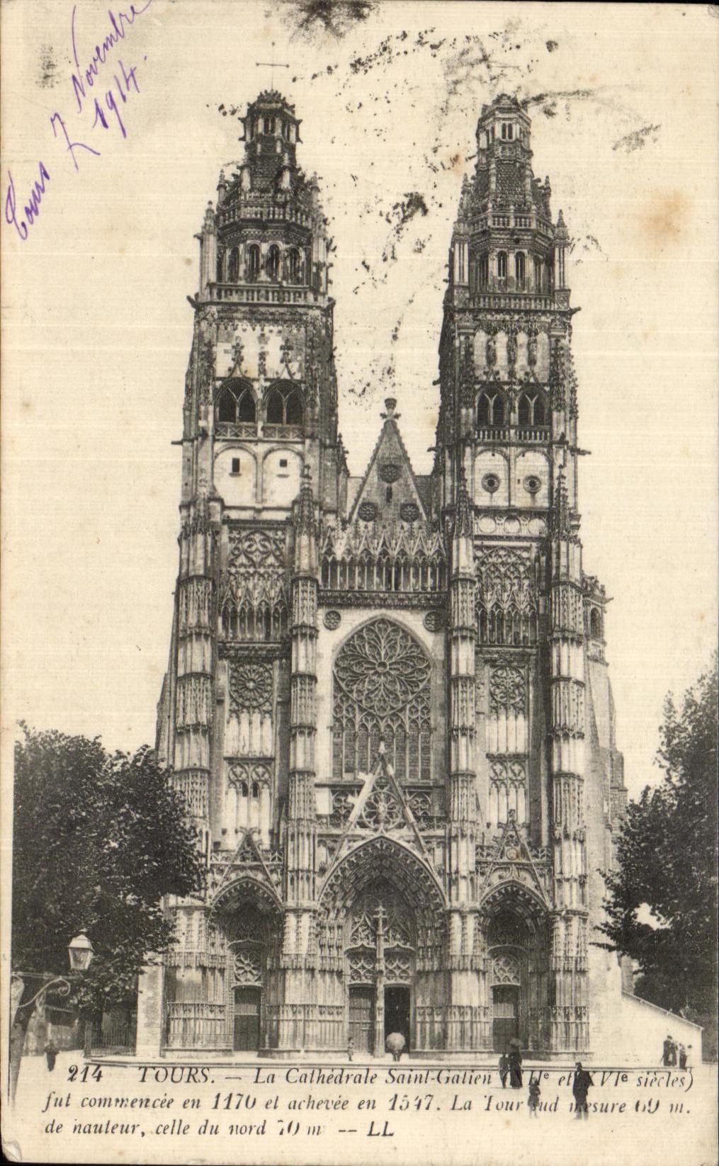 CPA Tours La Cathedrale Saint Galien
