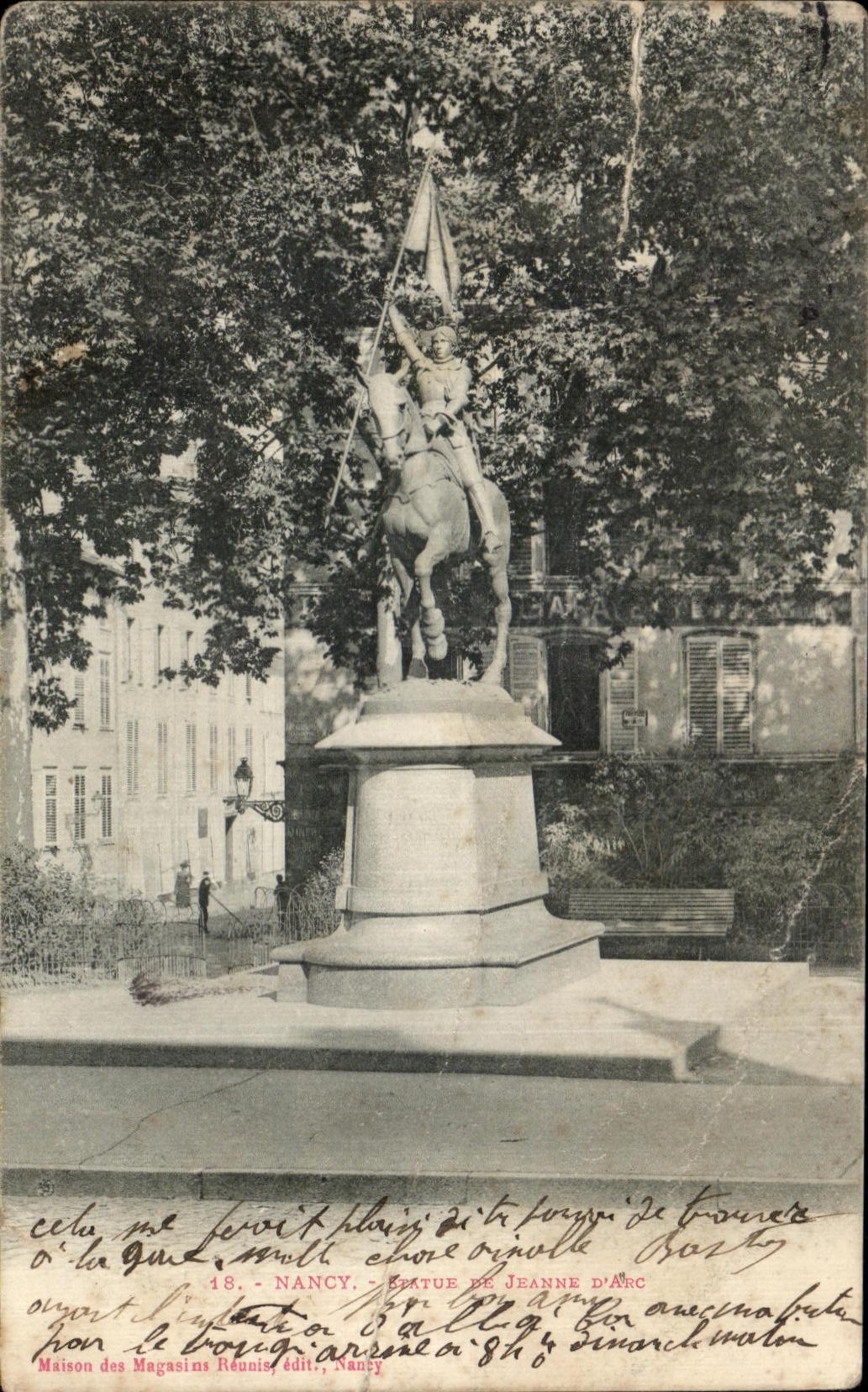 CPA Nancy Statue de Jeanne d arc