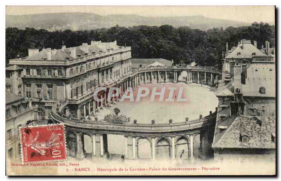 CPA Nancy Hemicycle de la Carriere Palais Gouvernement