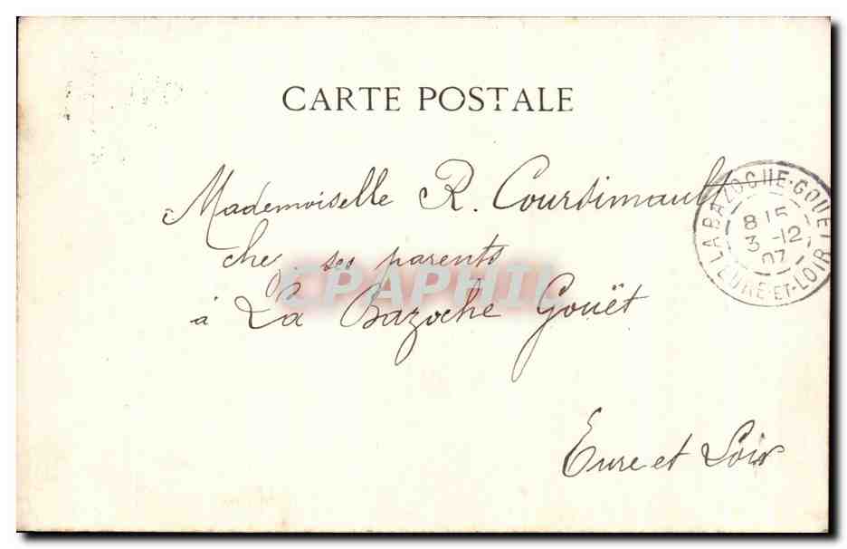 CPA Paris Place du Chatelet Colonne de la Victoire — Verso