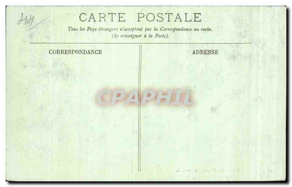 CPA Nantes Le Prefecture — Rückseite