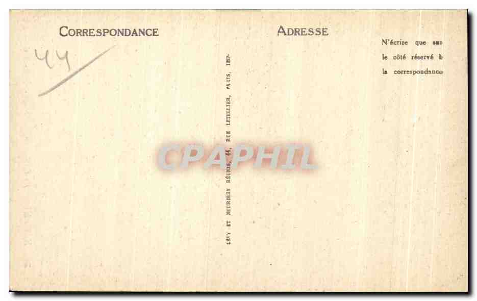 CPA Nantes La Cathedrale Revers Du Portail — Verso