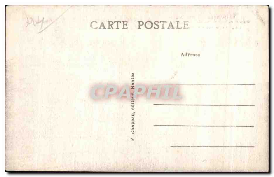 CPA Nantes Musee Dobree Manoir de la Touche ou de Jean V — Verso