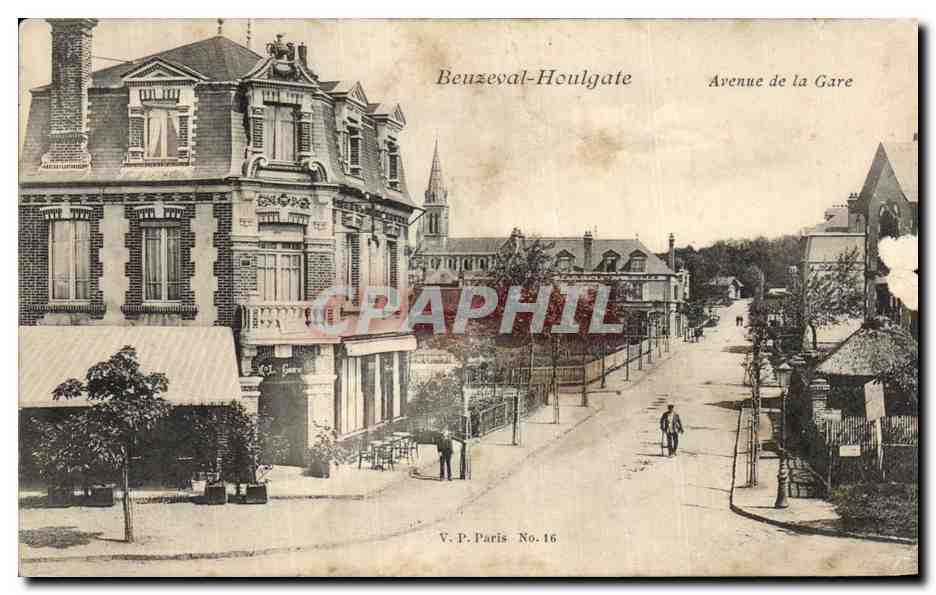 CPA Beuzeval Houlgate Avenue de la Gare