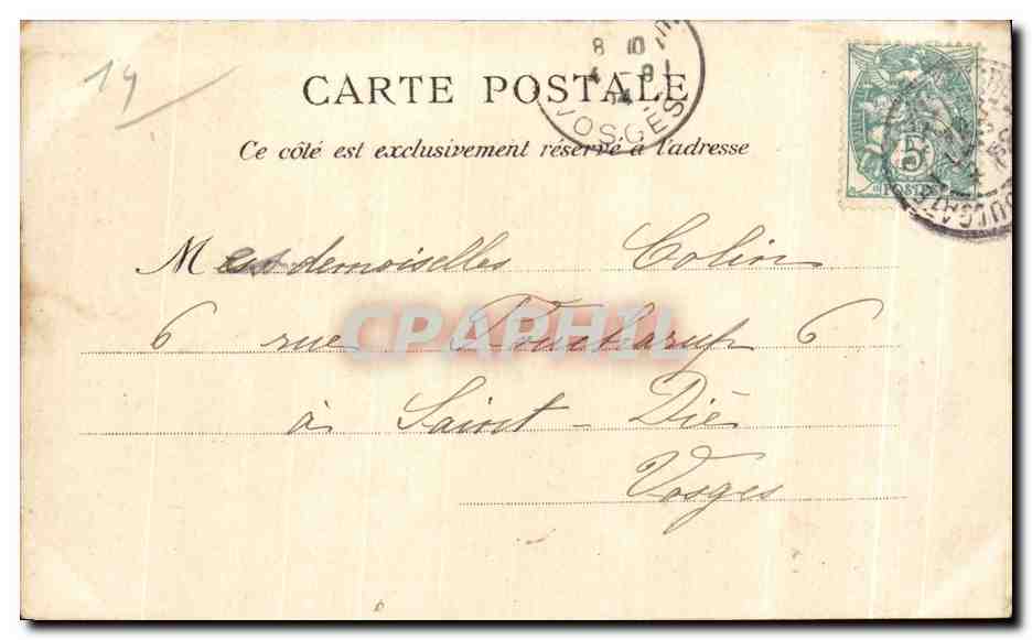 CPA Houlgate (Calvados) La Plage — Rückseite