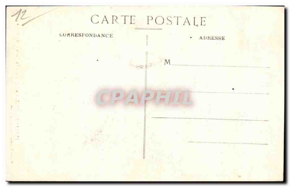 CPA Aveyron Conques Le Portail de I Eglise — Verso